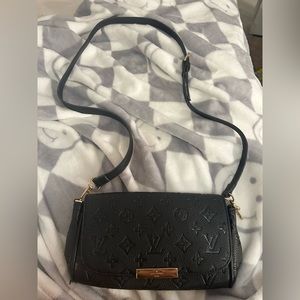 Black LV purse
